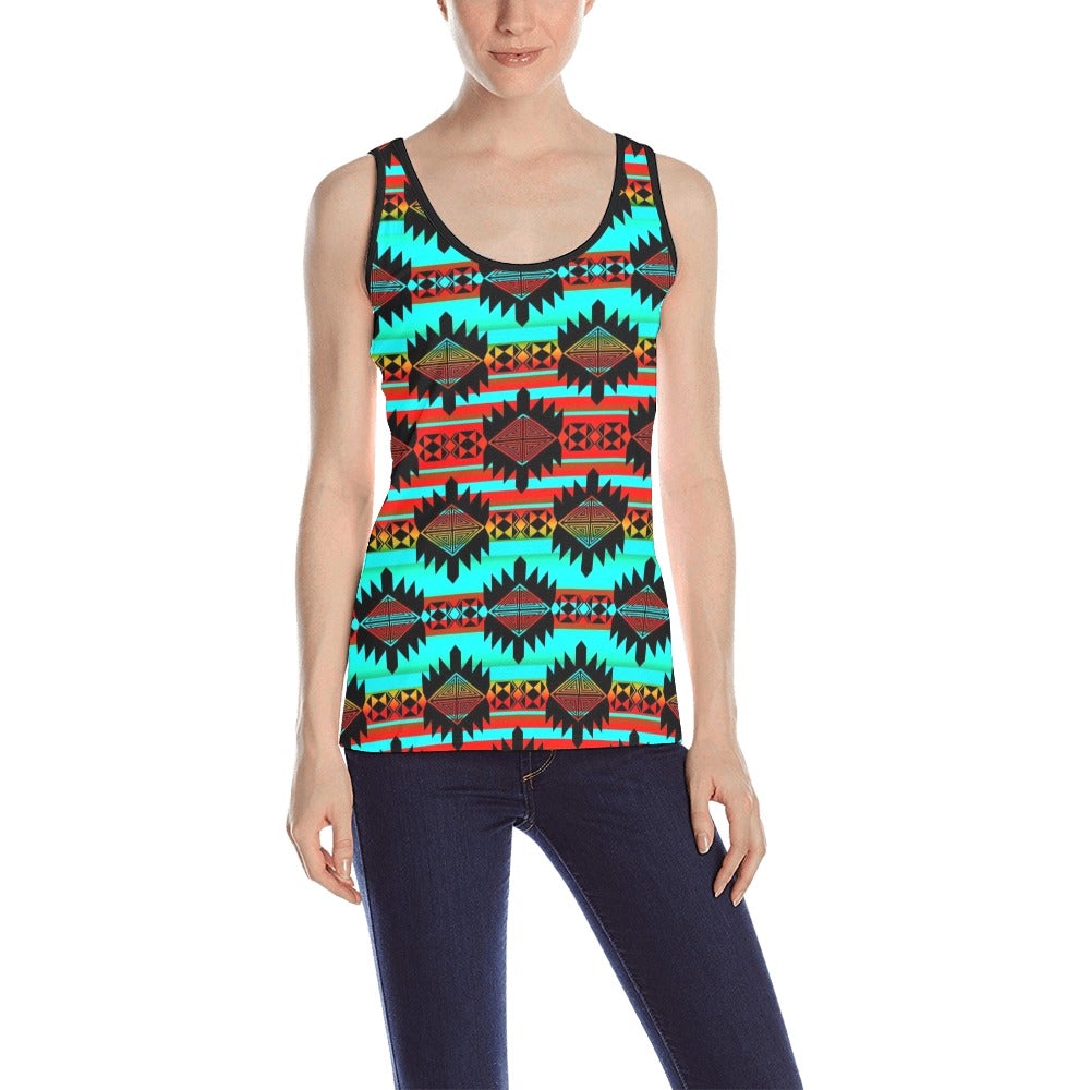 Okotoks Arrow All Over Print Tank Top for Women (Model T43) All Over Print Tank Top for Women (T43) e-joyer