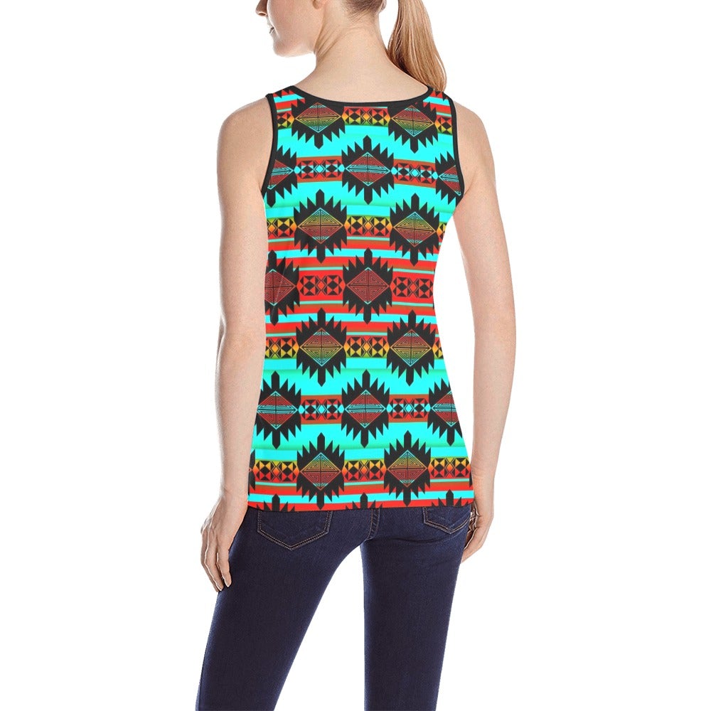 Okotoks Arrow All Over Print Tank Top for Women (Model T43) All Over Print Tank Top for Women (T43) e-joyer