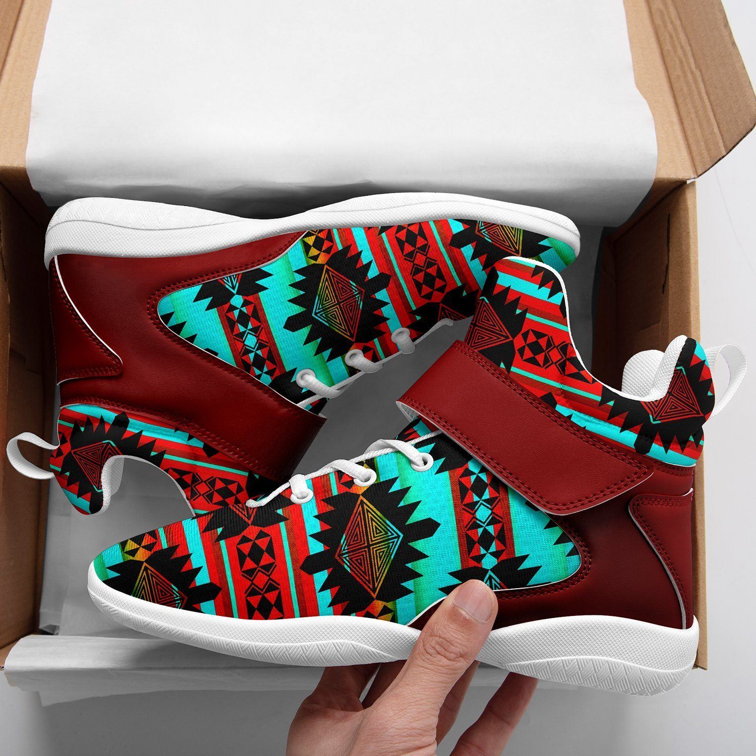 Okotoks Arrow Ipottaa Basketball / Sport High Top Shoes - White Sole 49 Dzine
