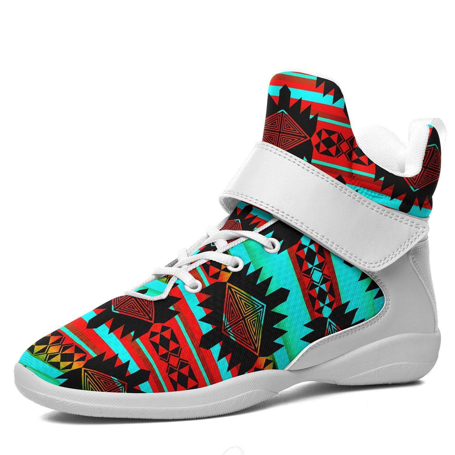 Okotoks Arrow Ipottaa Basketball / Sport High Top Shoes - White Sole 49 Dzine US Men 7 / EUR 40 White Sole with White Strap