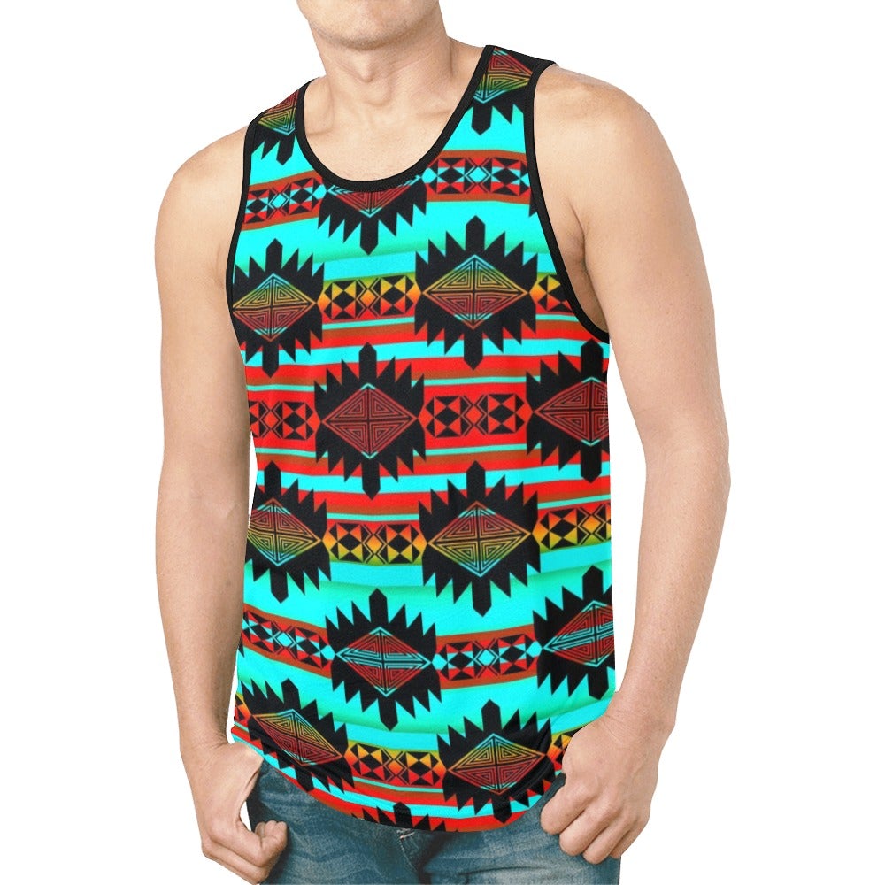 Okotoks Arrow New All Over Print Tank Top for Men (Model T46) New All Over Print Tank Top for Men (T46) e-joyer