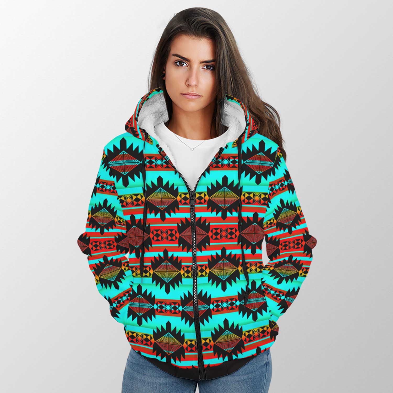 Okotoks Arrow Sherpa Hoodie 49 Dzine