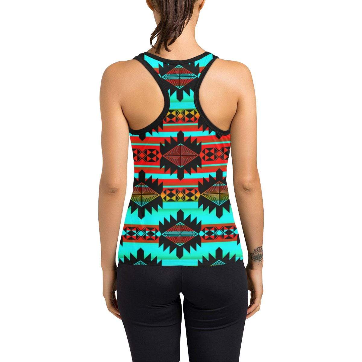 Okotoks Arrow Women's Racerback Tank Top (Model T60) Racerback Tank Top (T60) e-joyer