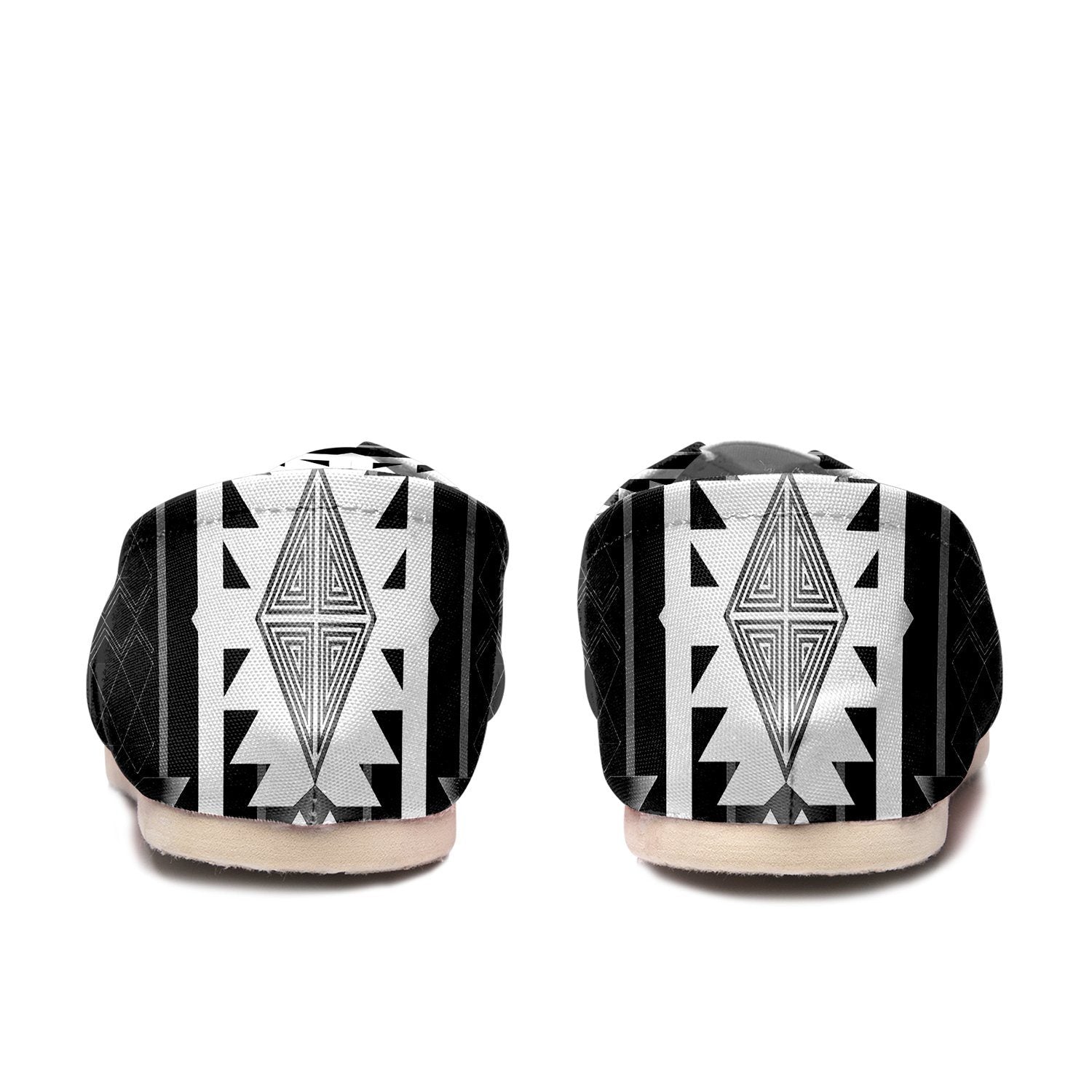 Okotoks Black and White Casual Unisex Slip On Shoe Herman