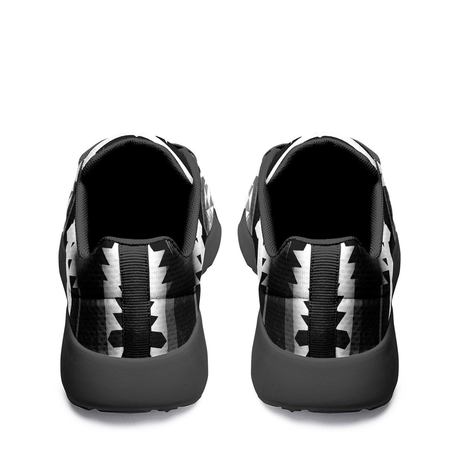 Okotoks Black and White Ikkaayi Sport Sneakers 49 Dzine