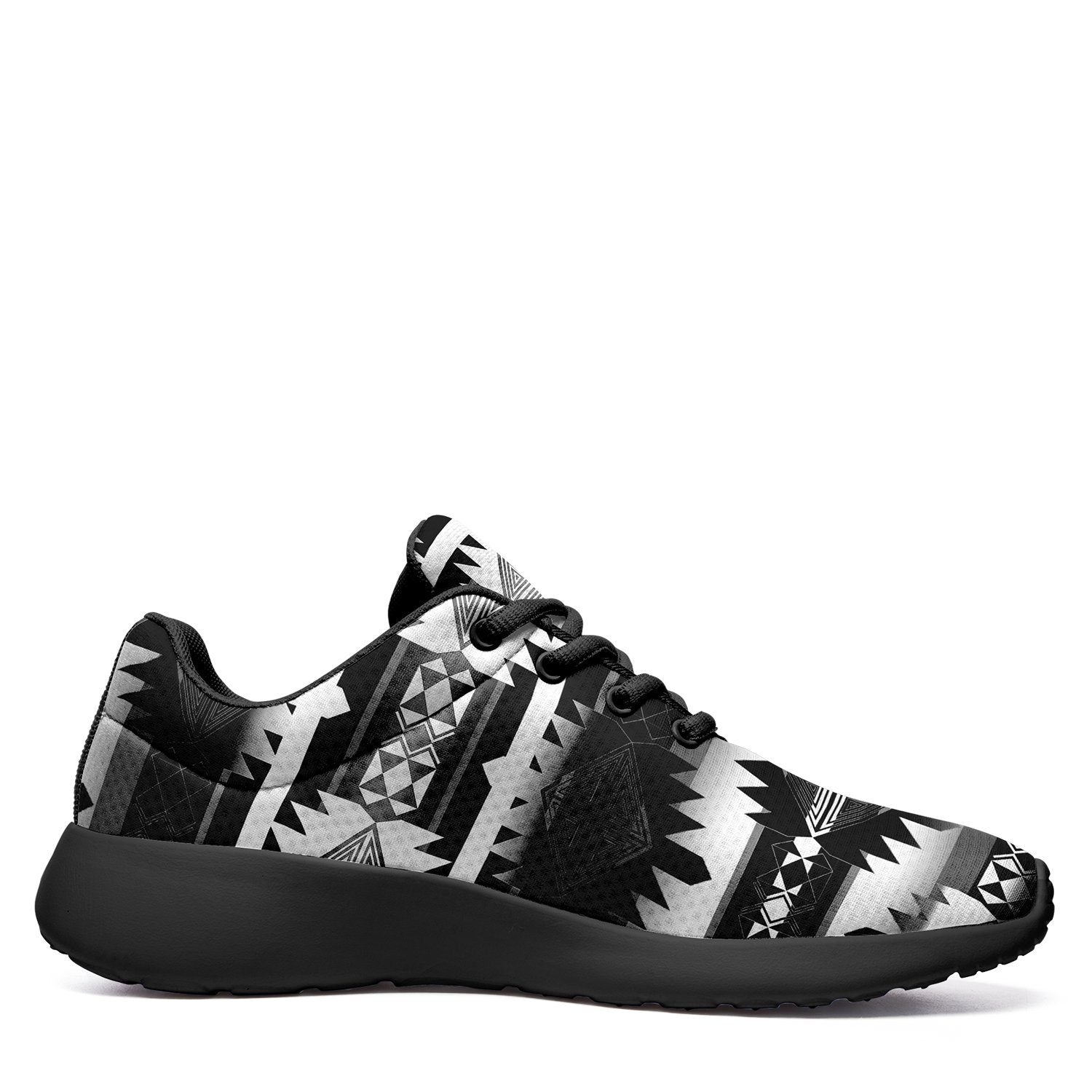 Okotoks Black and White Ikkaayi Sport Sneakers 49 Dzine
