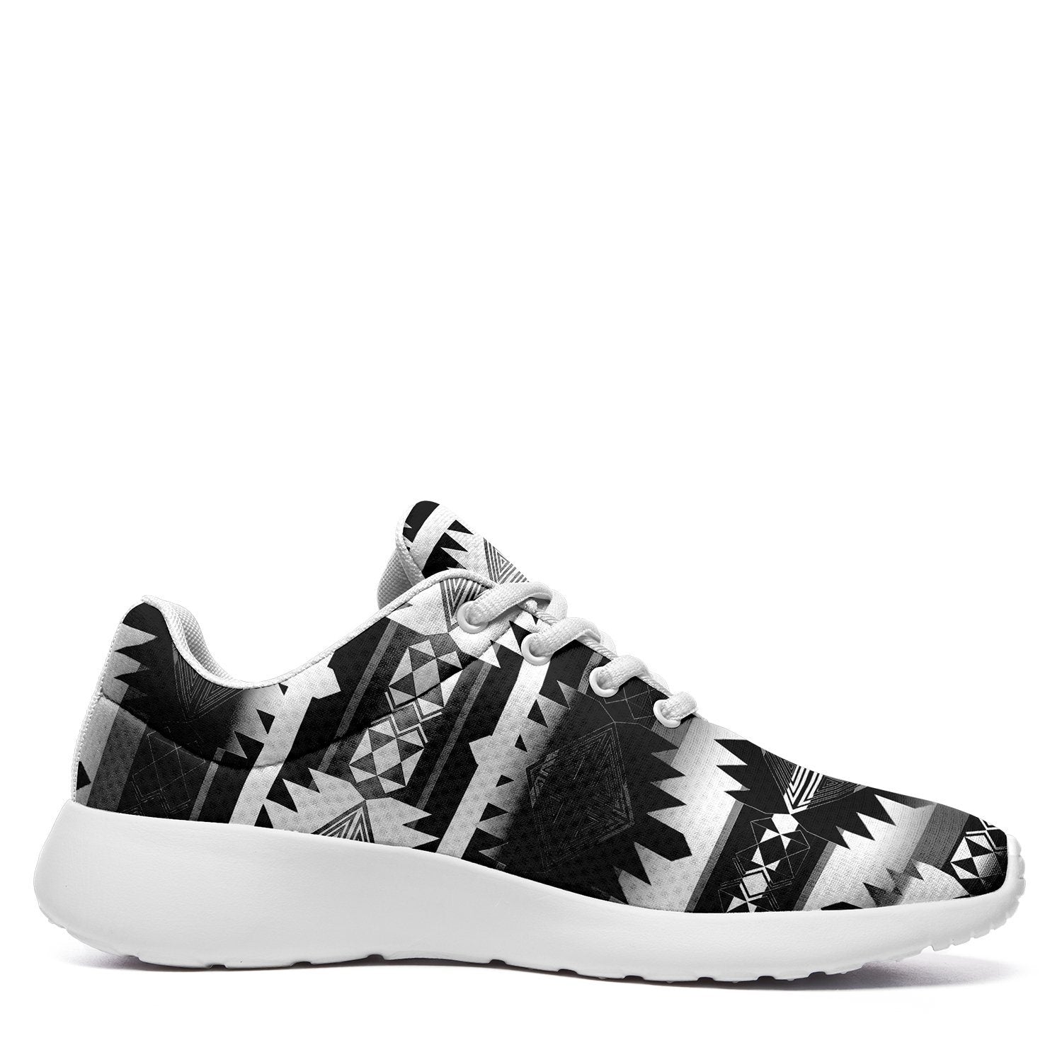 Okotoks Black and White Ikkaayi Sport Sneakers 49 Dzine