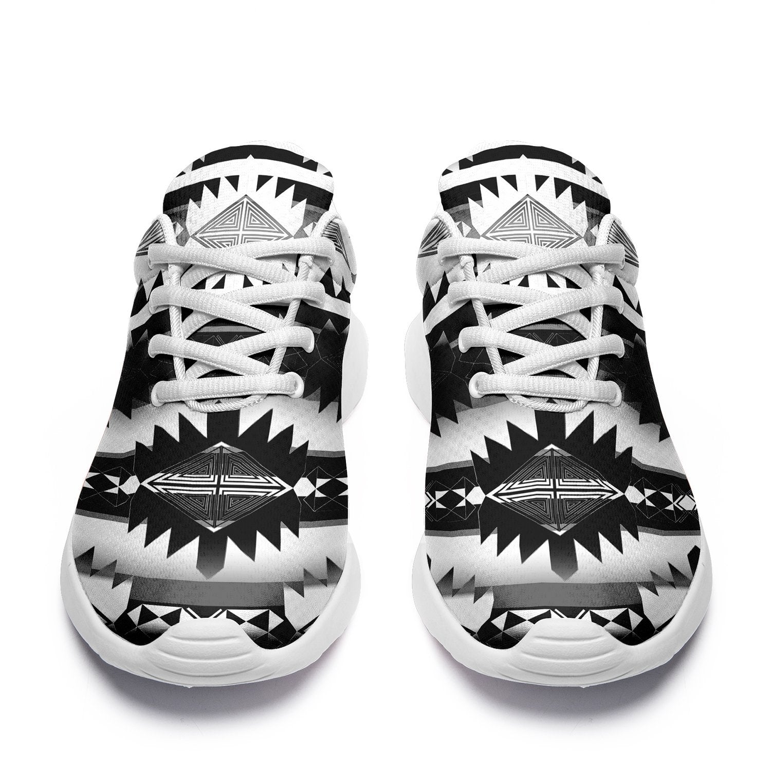 Okotoks Black and White Ikkaayi Sport Sneakers 49 Dzine