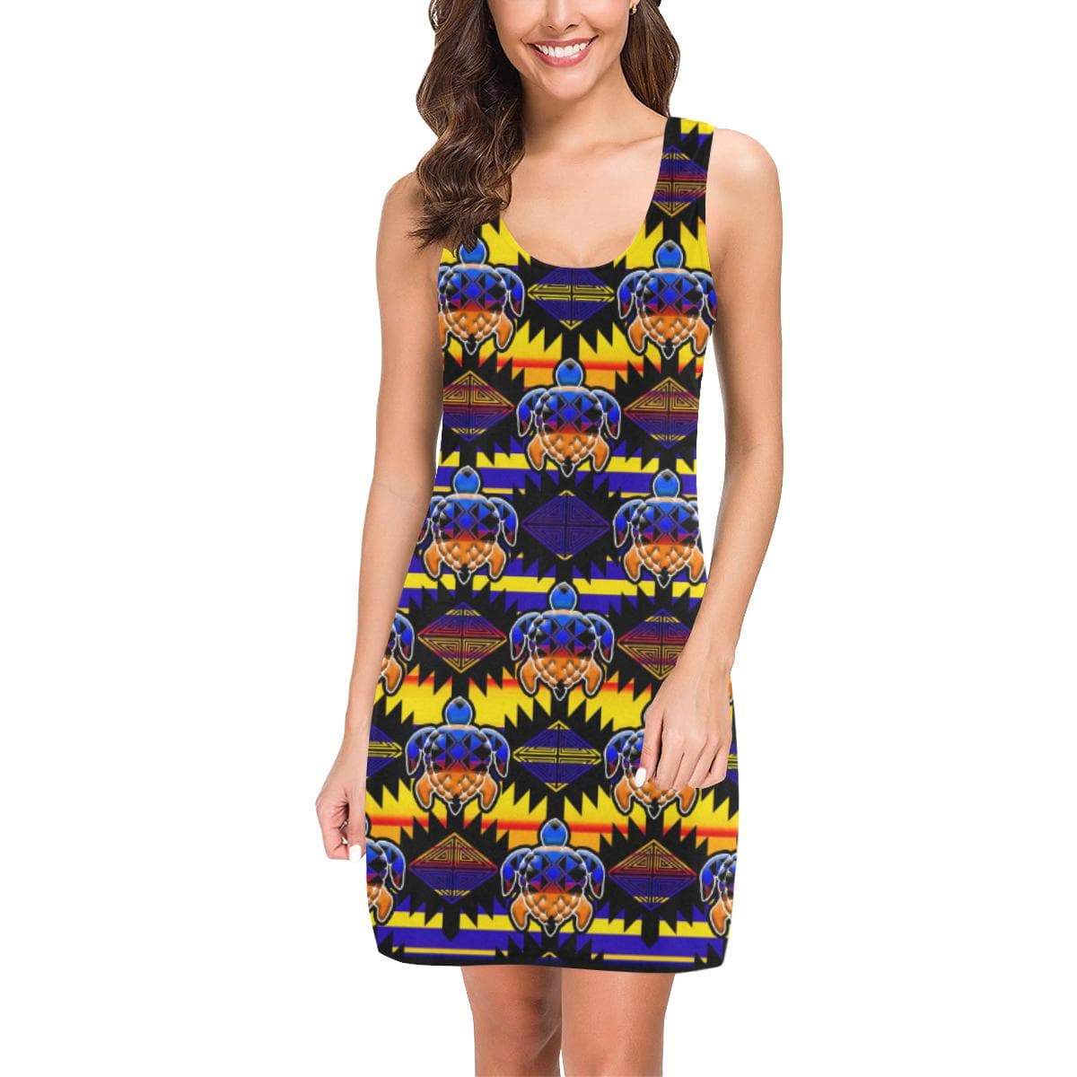 Okotoks Eagle Turtles IkstsÃmiwa Vest Dress (Model D06) Medea Vest Dress (D06) e-joyer