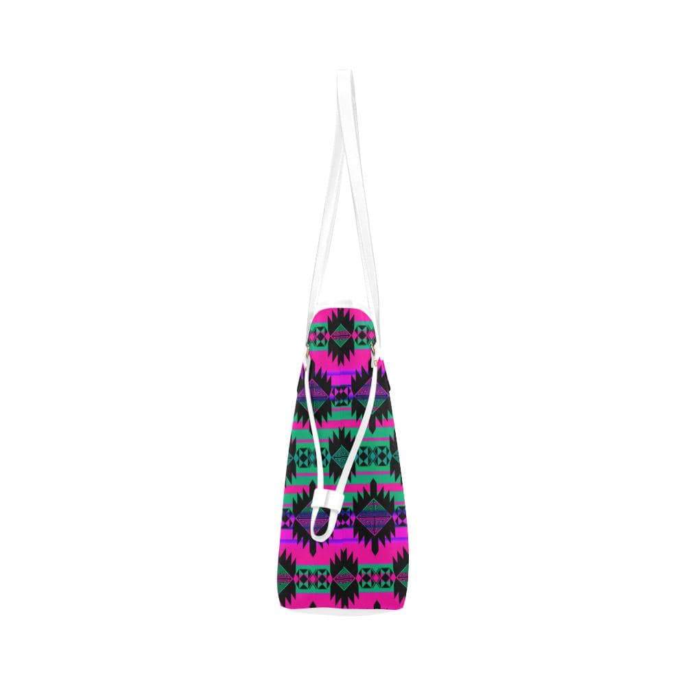 Okotoks Moonlight Clover Canvas Tote Bag (Model 1661) Clover Canvas Tote Bag (1661) e-joyer
