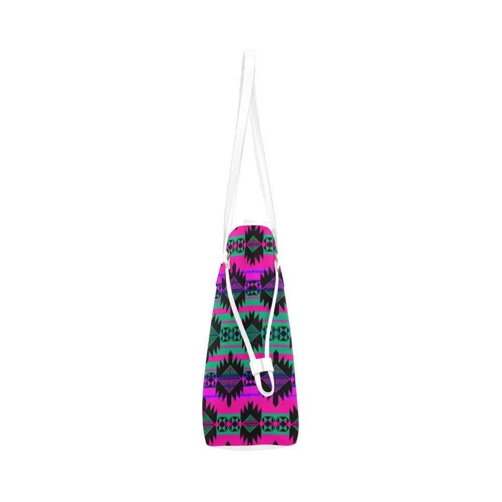 Okotoks Moonlight Clover Canvas Tote Bag (Model 1661) Clover Canvas Tote Bag (1661) e-joyer