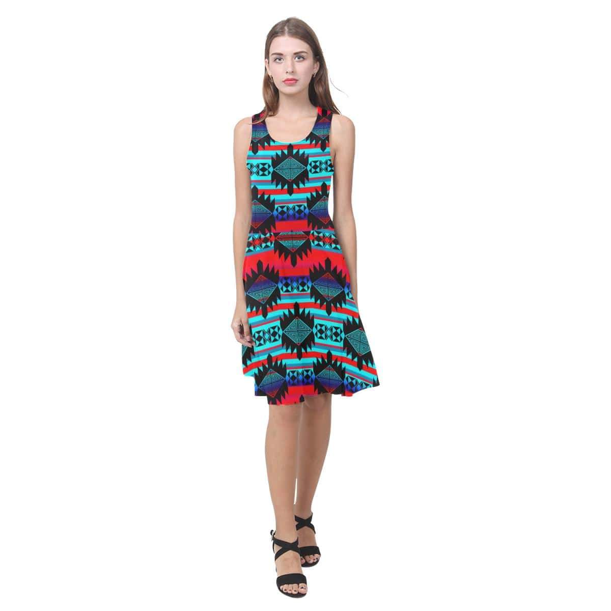 Okotoks Mountain Atalanta Casual Sundress(Model D04) Atalanta Sundress (D04) e-joyer