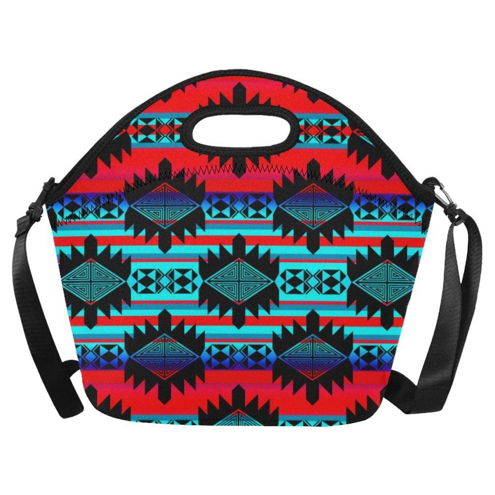 Okotoks Mountain Neoprene Lunch Bag/Large (Model 1669) Neoprene Lunch Bag/Large (1669) e-joyer