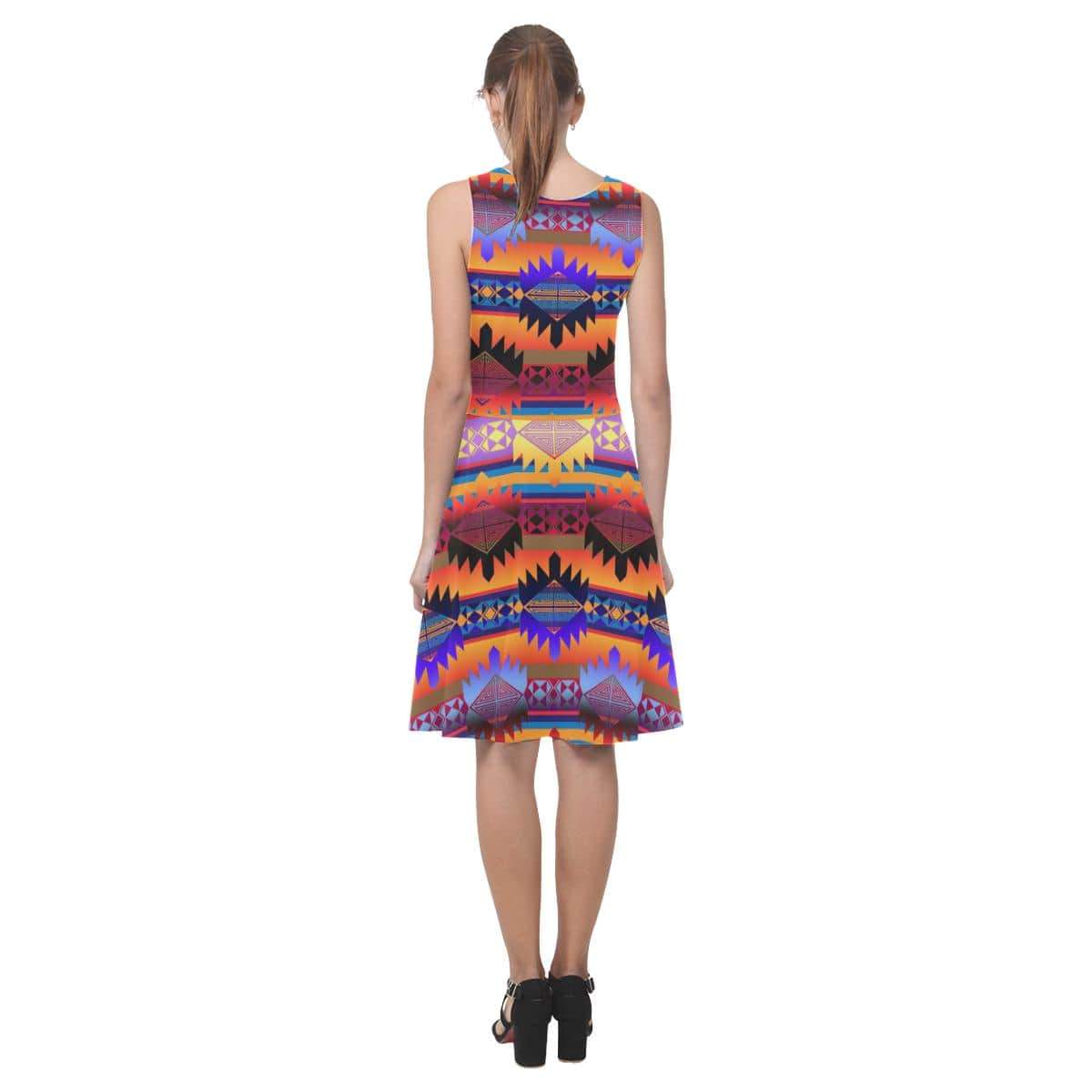 Okotoks Mountains Atalanta Casual Sundress(Model D04) Atalanta Sundress (D04) e-joyer