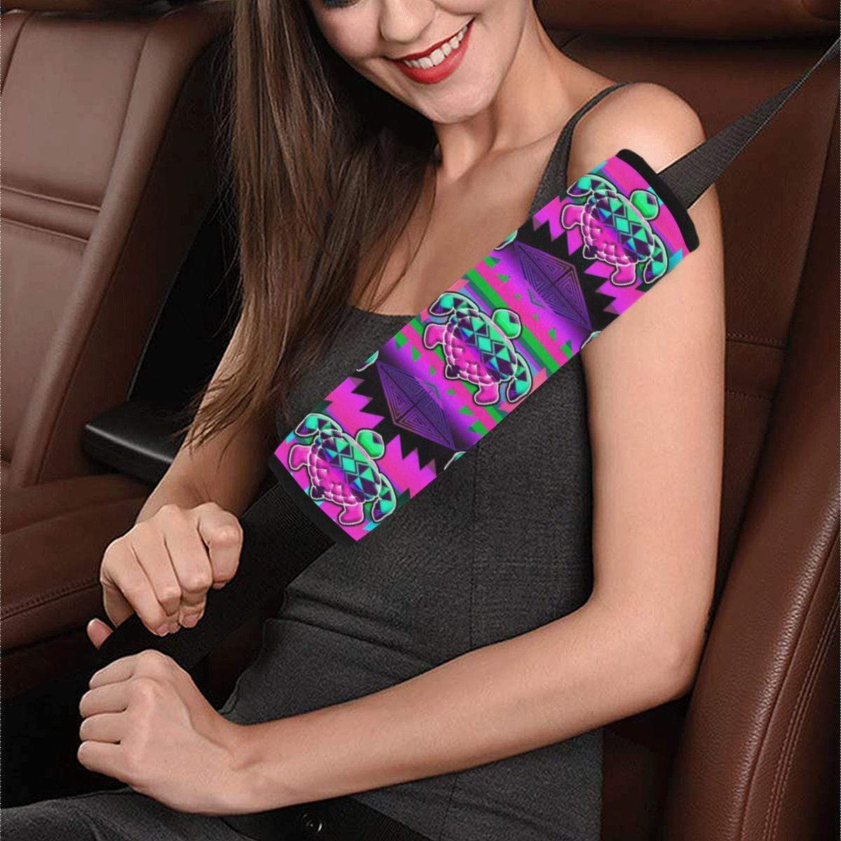 Okotoks Summer Turtles Car Seat Belt Cover 7''x12.6'' Car Seat Belt Cover 7''x12.6'' e-joyer