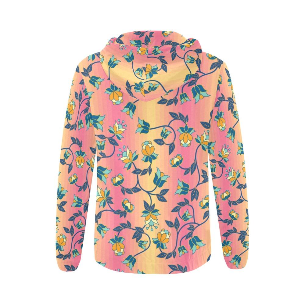 Orange Days All Over Print Full Zip Hoodie for Women (Model H14) All Over Print Full Zip Hoodie for Women (H14) e-joyer