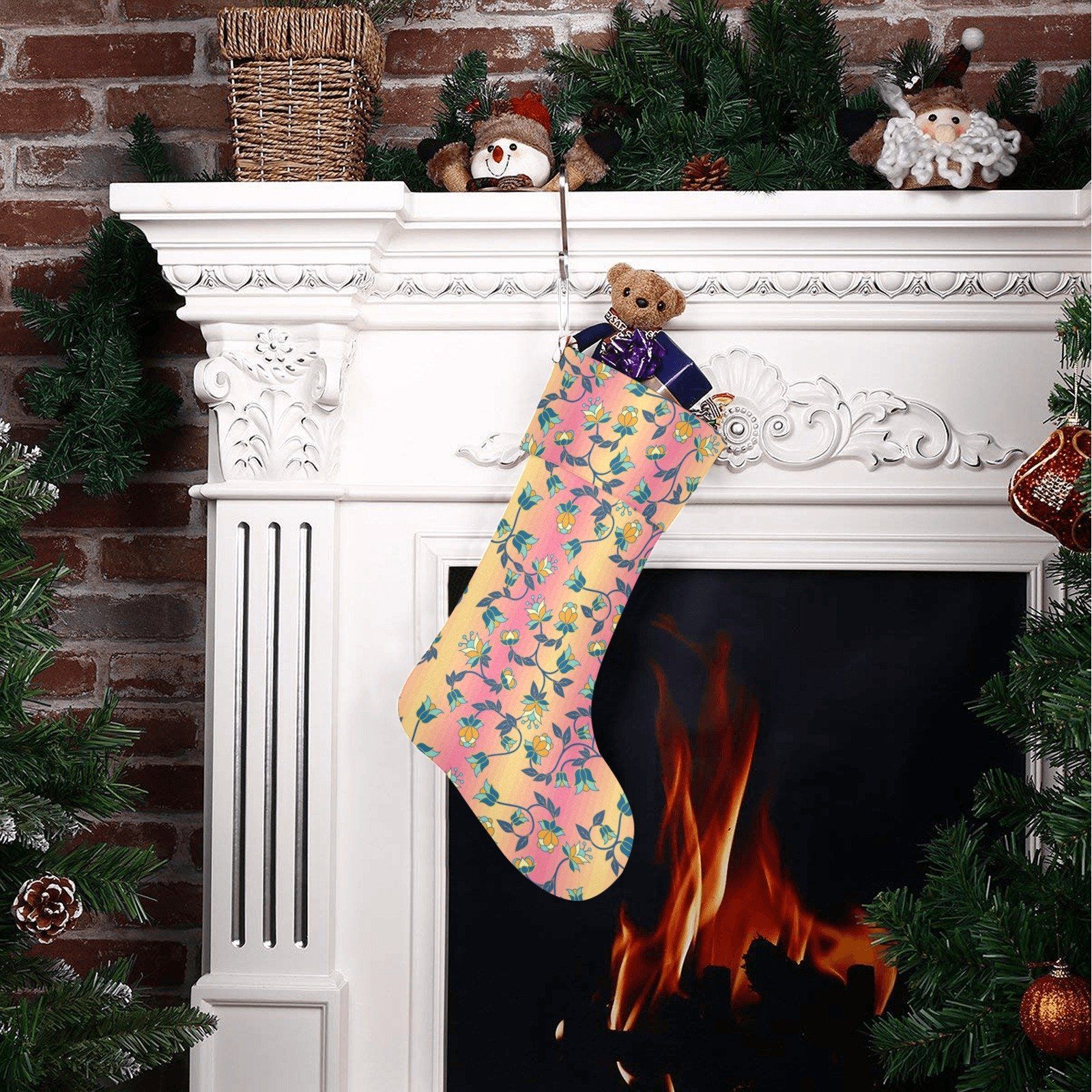 Orange Days Christmas Stocking holiday stocking e-joyer