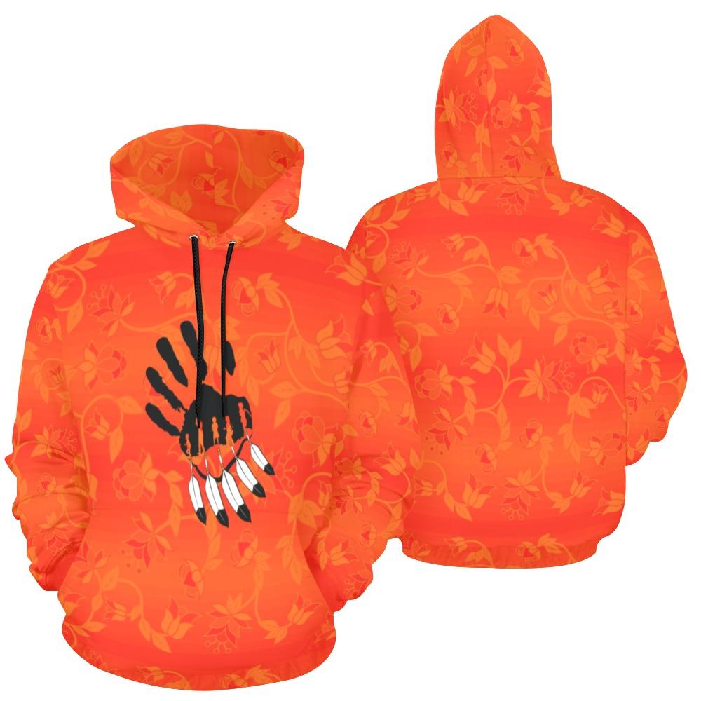 Orange Days Orange A feather for each All Over Print Hoodie for Women (USA Size) (Model H13) All Over Print Hoodie for Women (H13) e-joyer