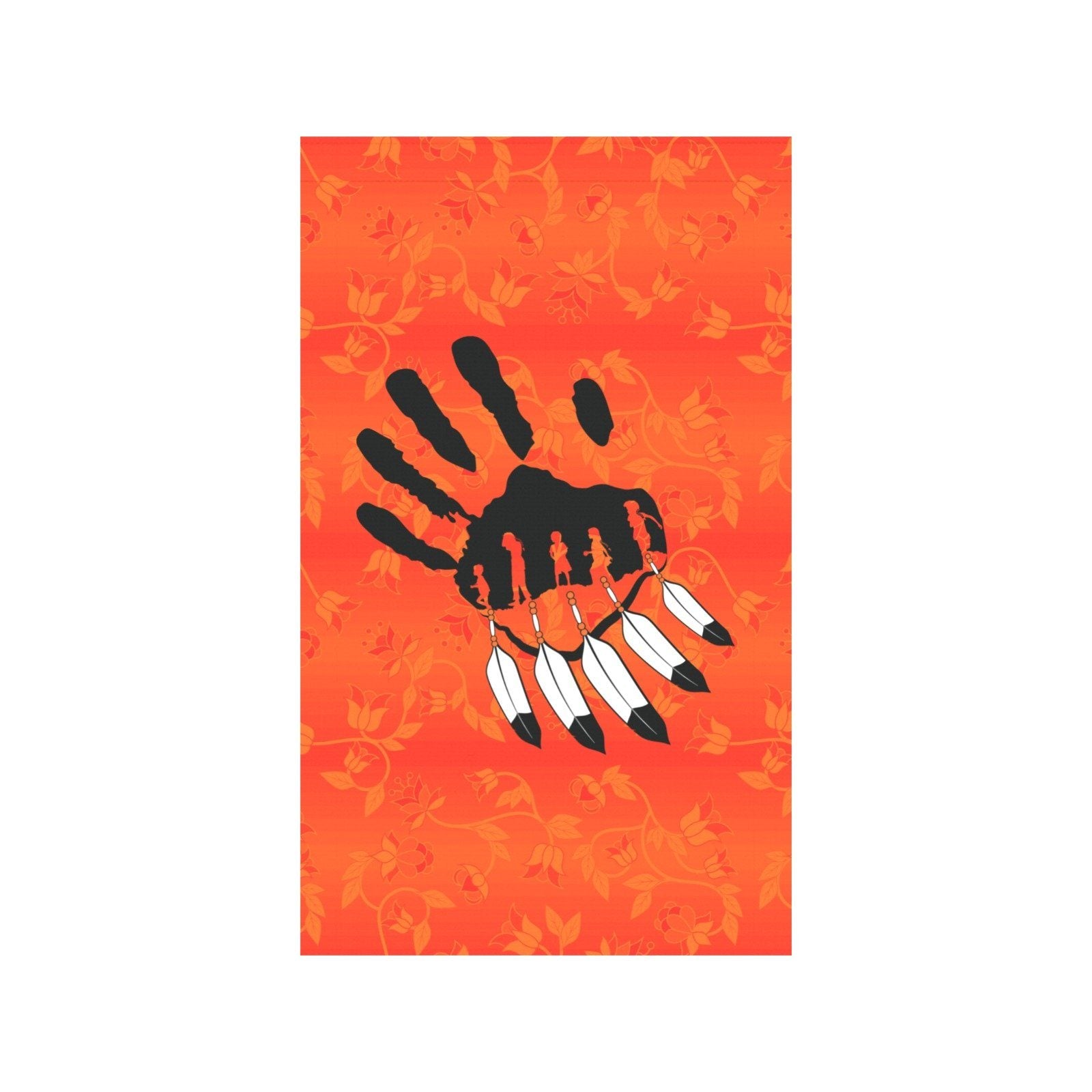Orange Days Orange - A feather for Each Garden Flag 36''x60'' (Two Sides Printing) Garden Flag 36‘’x60‘’ (Two Sides) e-joyer