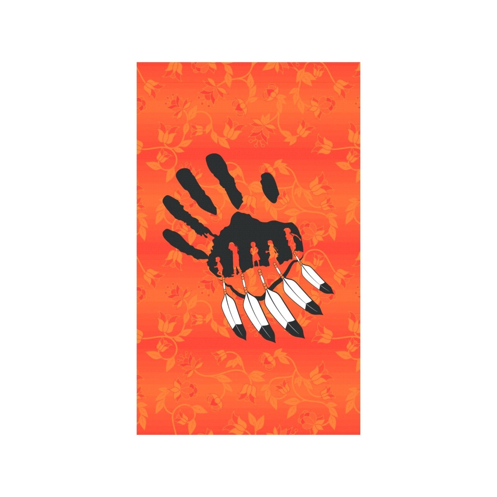 Orange Days Orange - A feather for Each Garden Flag 36''x60'' (Two Sides Printing) Garden Flag 36‘’x60‘’ (Two Sides) e-joyer