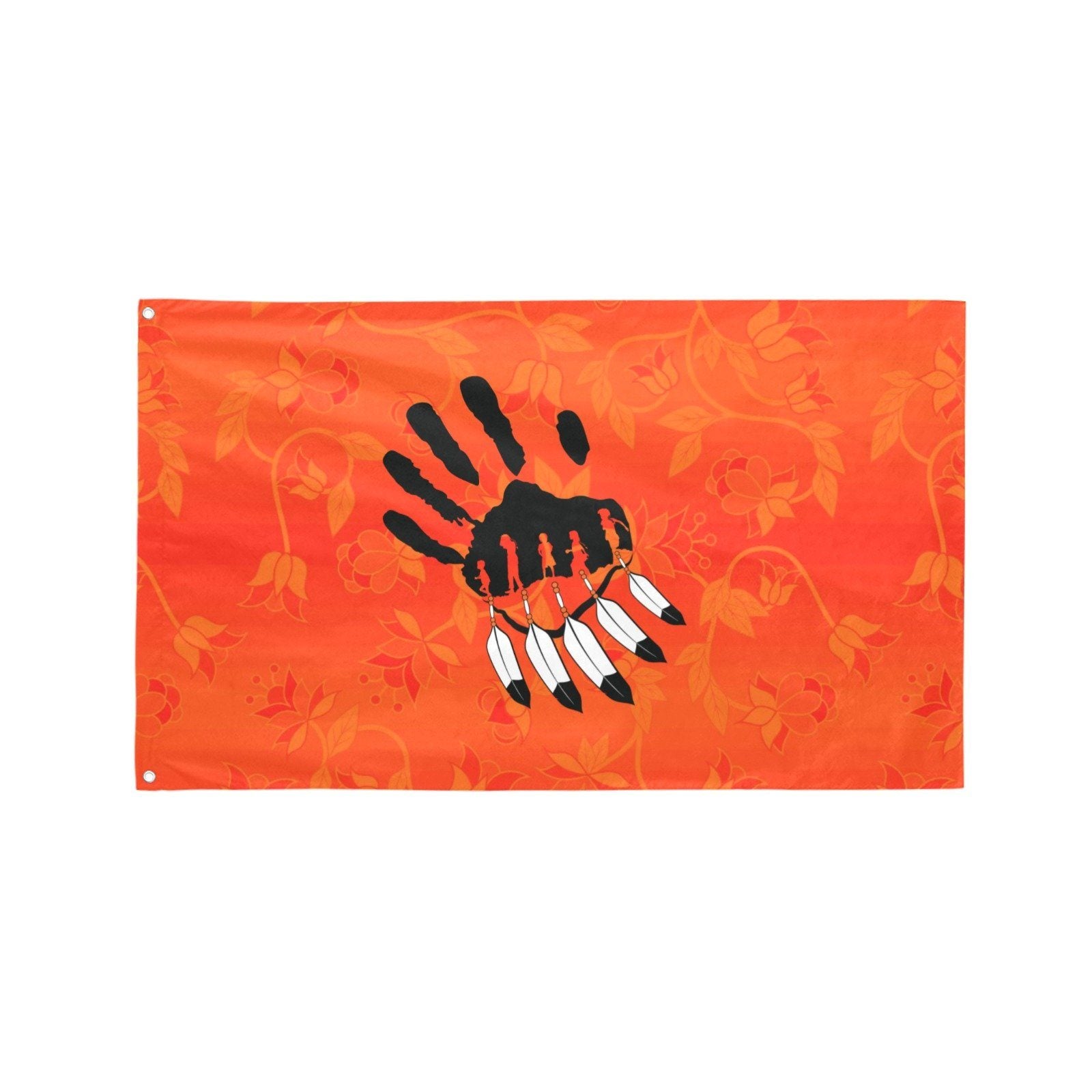 Orange Days Orange A feather for each Garden Flag 59"x35" Garden Flag 59"x35" e-joyer