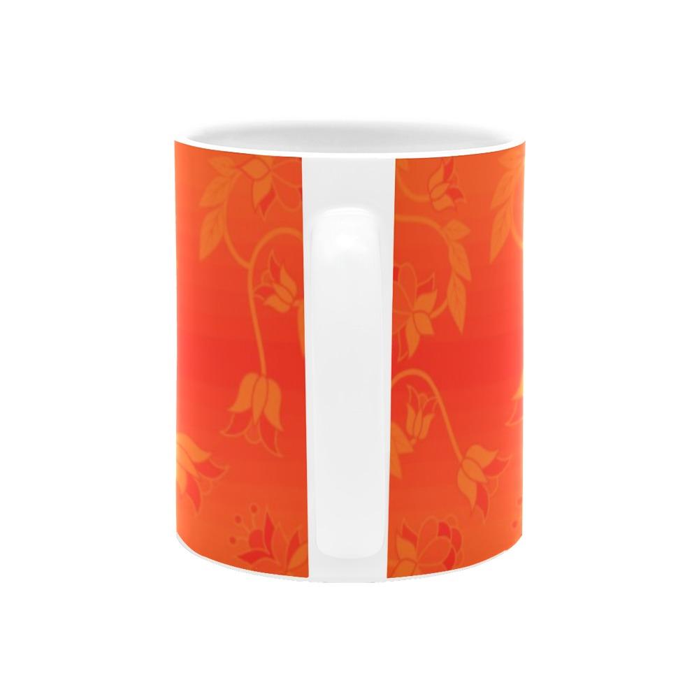 Orange Days Orange A feather for each White Mug(11OZ) White Mug e-joyer