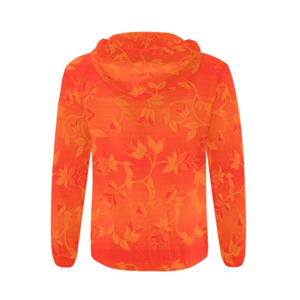 Orange Days - Orange All Over Print Full Zip Hoodie for Men (Model H14) All Over Print Full Zip Hoodie for Men (H14) e-joyer