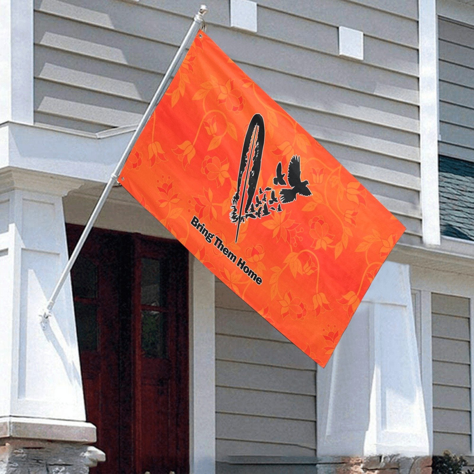 Orange Days Orange Bring Them Home Garden Flag 59"x35" Garden Flag 59"x35" e-joyer