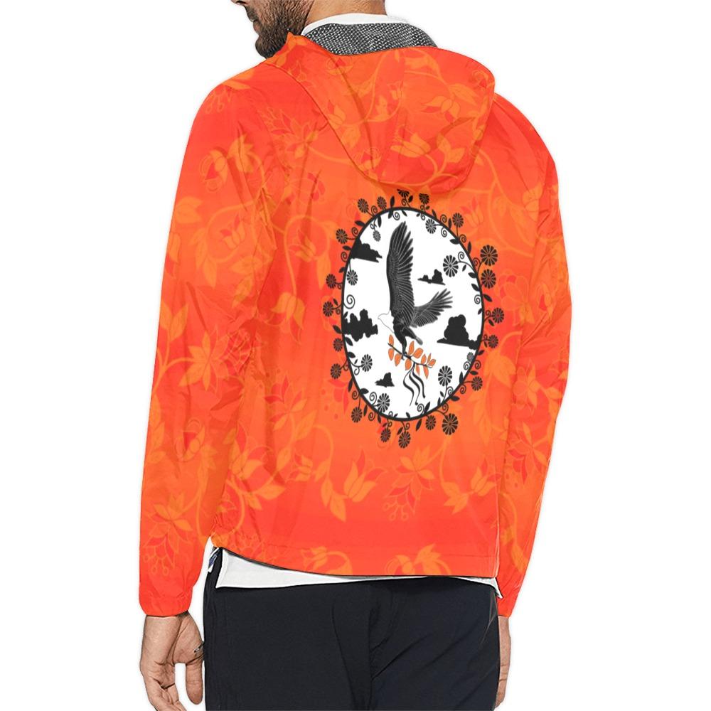 Orange Days Orange Carrying Their Prayers Unisex All Over Print Windbreaker (Model H23) All Over Print Windbreaker for Men (H23) e-joyer