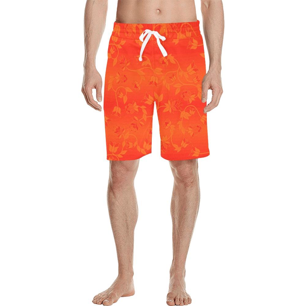 Orange Days Orange Men's All Over Print Casual Shorts (Model L23) Men's Casual Shorts (L23) e-joyer
