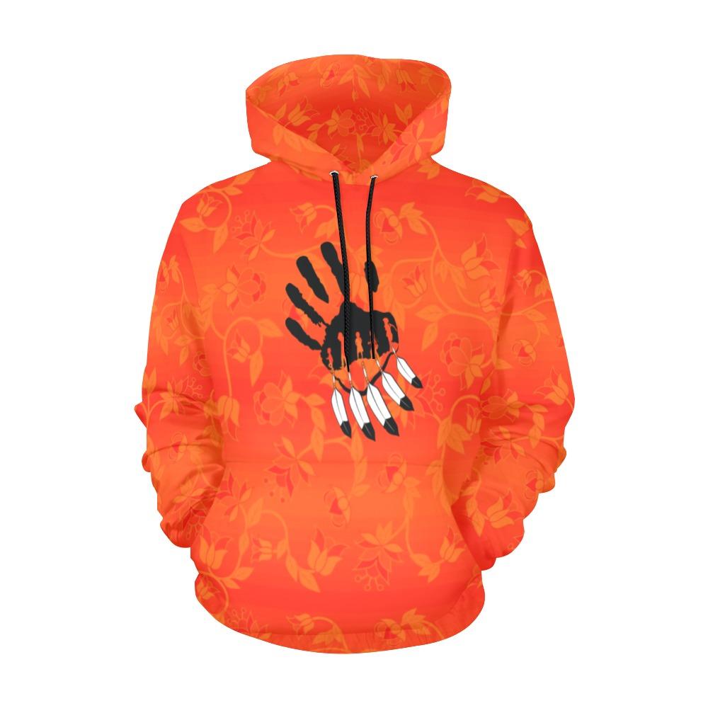Orange Days Orange Orange A feather for each All Over Print Hoodie for Men (USA Size) (Model H13) All Over Print Hoodie for Men (H13) e-joyer