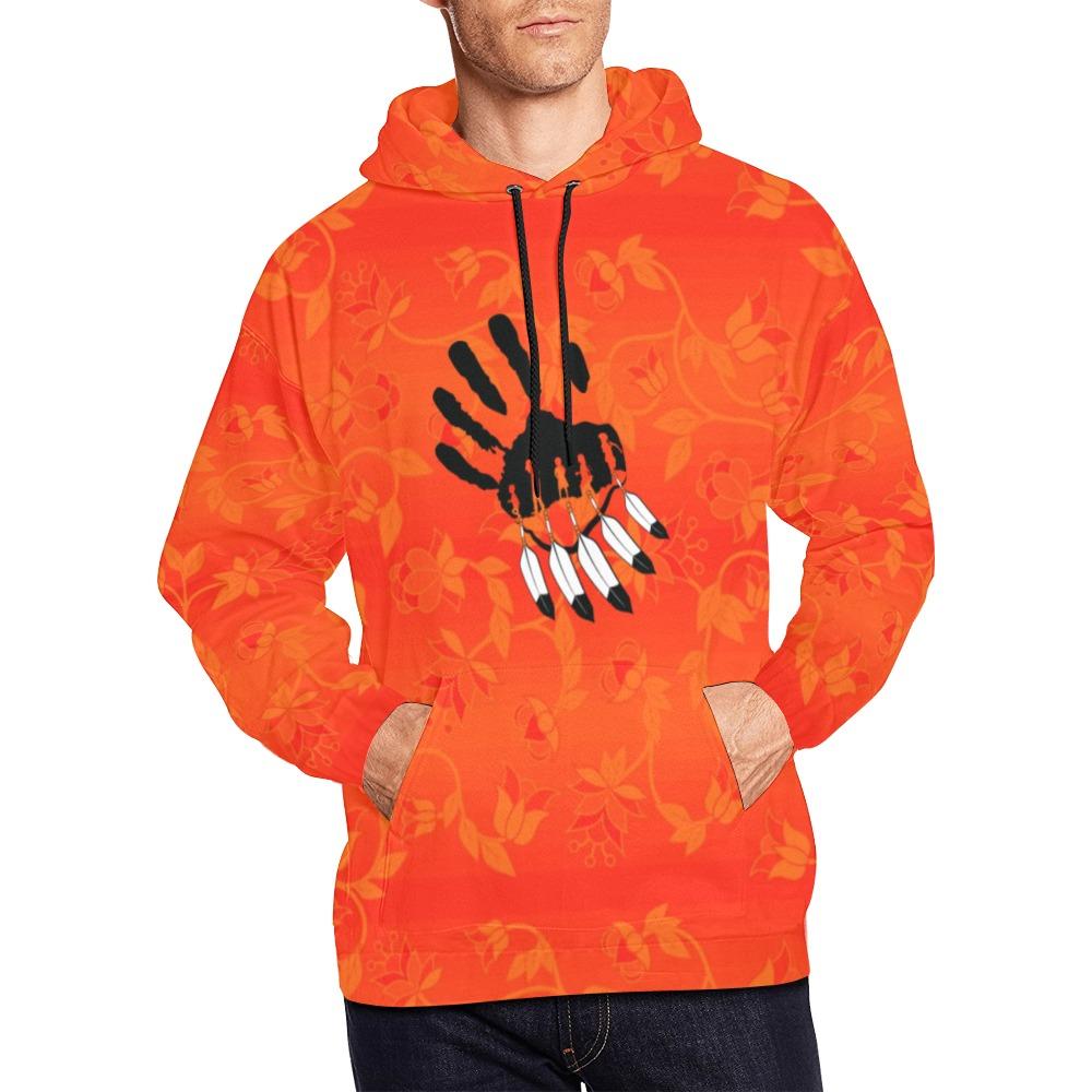 Orange Days Orange Orange A feather for each All Over Print Hoodie for Men (USA Size) (Model H13) All Over Print Hoodie for Men (H13) e-joyer
