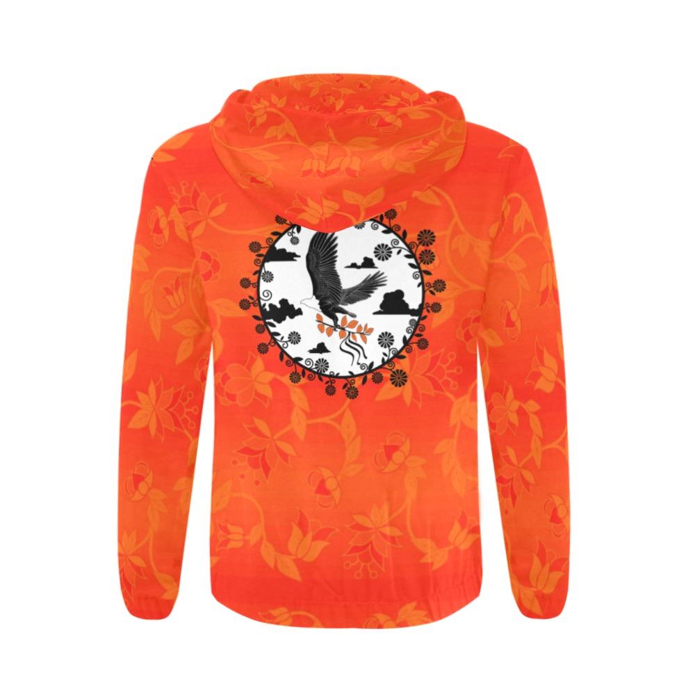 Orange Days Orange Orange Carrying Their Prayers All Over Print Full Zip Hoodie for Men (Model H14) All Over Print Full Zip Hoodie for Men (H14) e-joyer