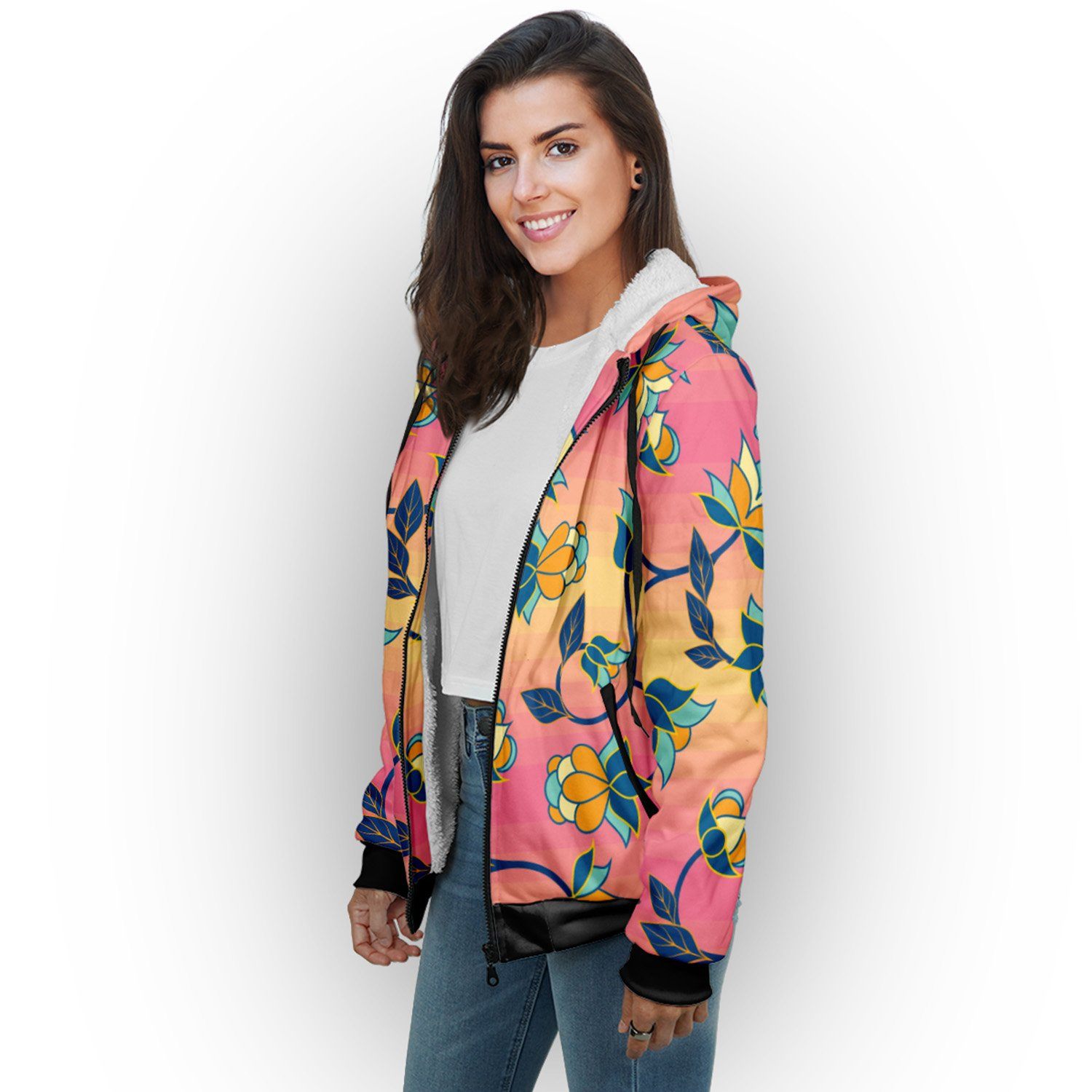 Orange Days Sherpa Hoodie hoodie Herman