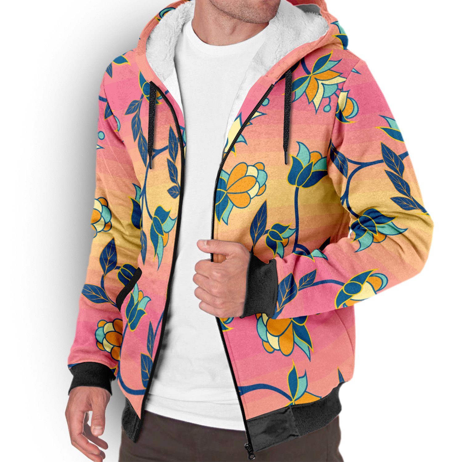 Orange Days Sherpa Hoodie hoodie Herman