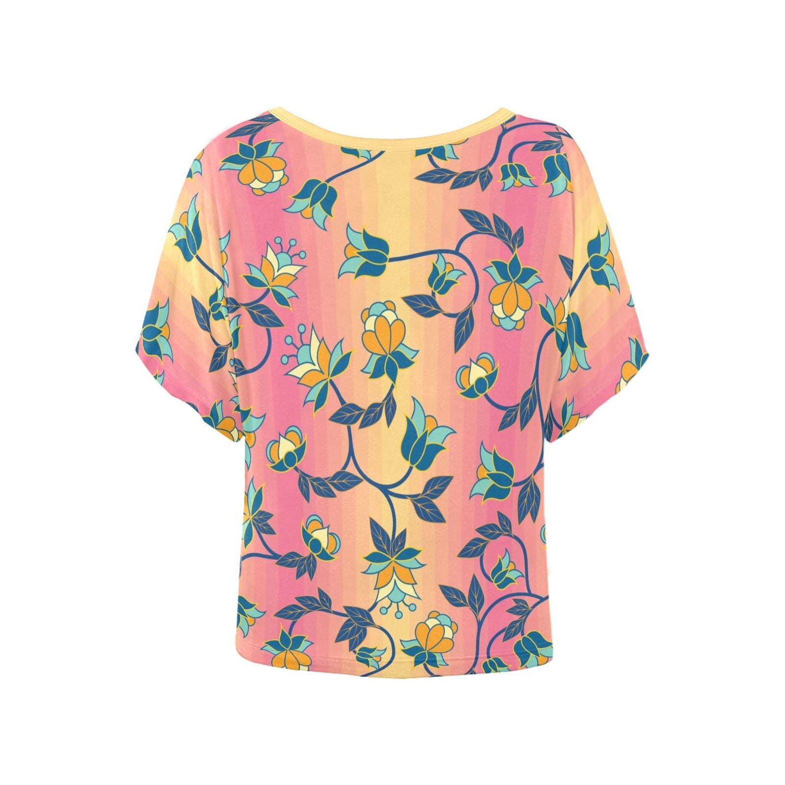 Orange Days Women's Batwing-Sleeved Blouse T shirt (Model T44) Women's Batwing-Sleeved Blouse T shirt (T44) e-joyer