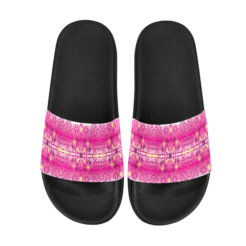 Pink Star Women's Slide Sandals (Model 057) sandals e-joyer