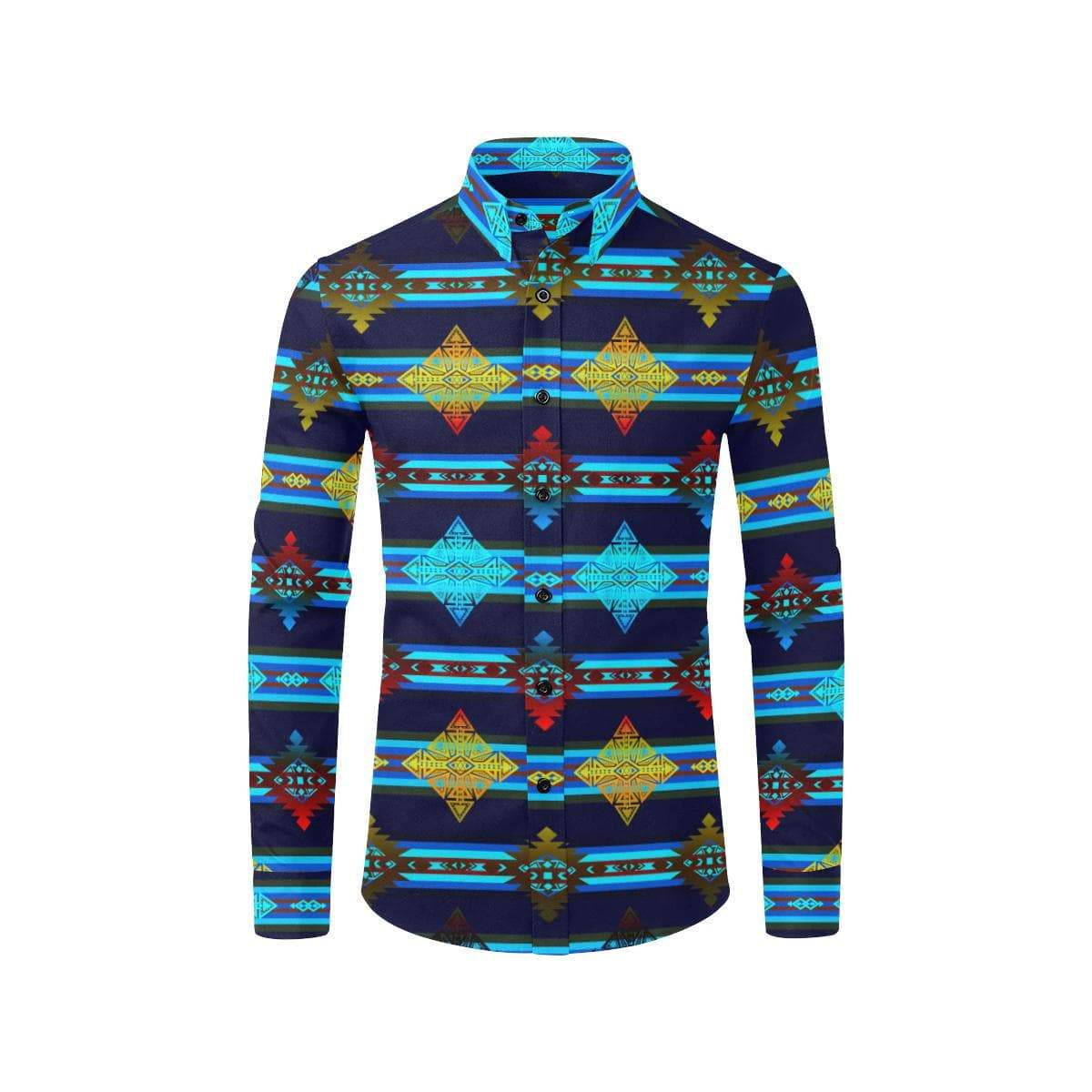 Plateau Night Men's All Over Print Casual Dress Shirt (Model T61) Men's Dress Shirt (T61) e-joyer