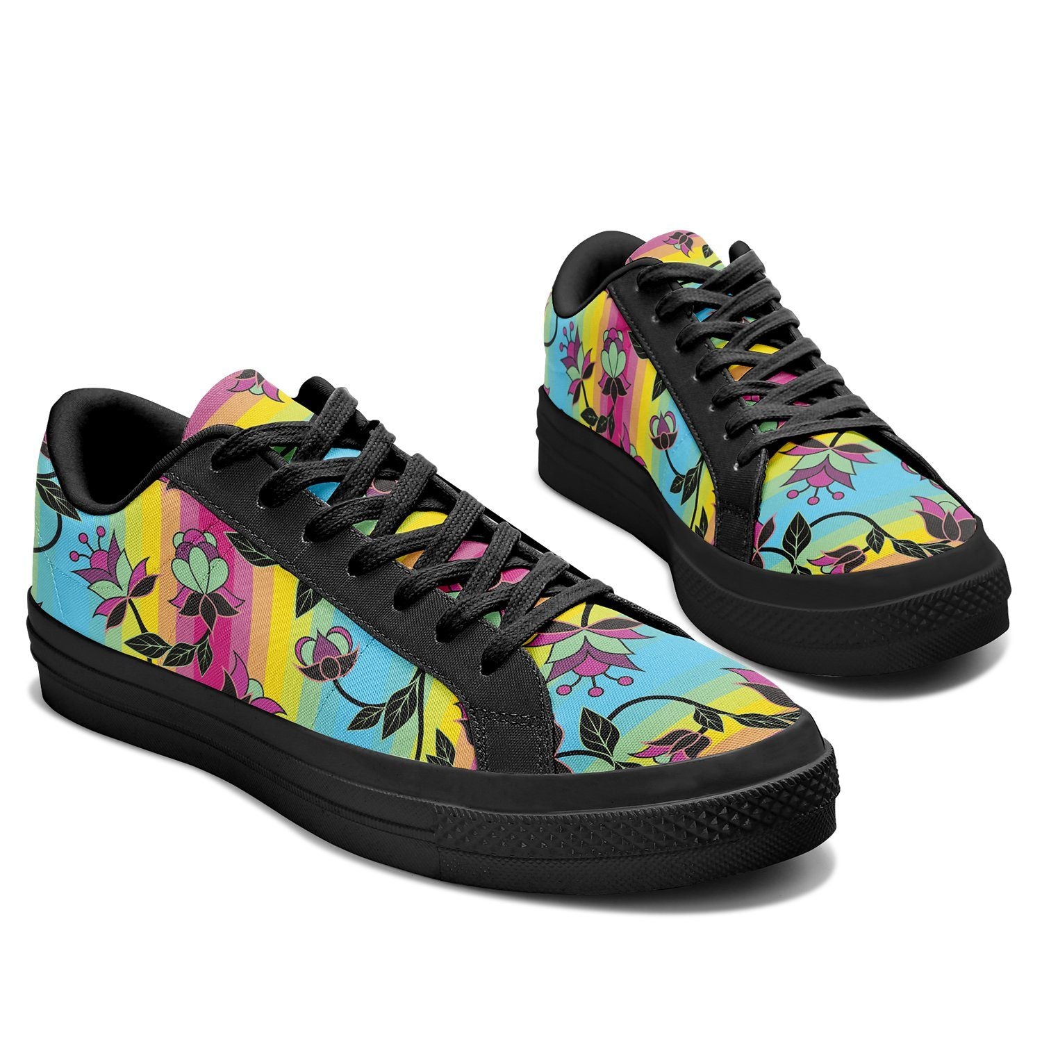 Powwow Carnival Aapisi Low Top Canvas Shoes Black Sole aapisi Herman