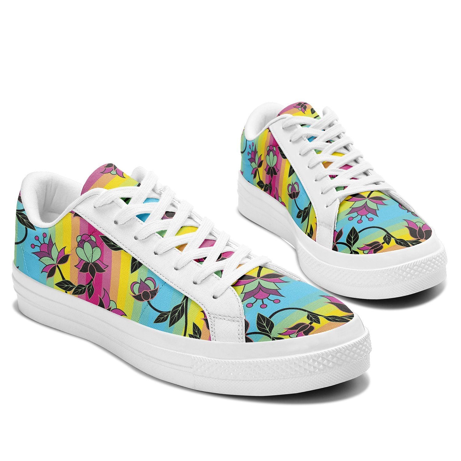 Powwow Carnival Aapisi Low Top Canvas Shoes White Sole aapisi Herman