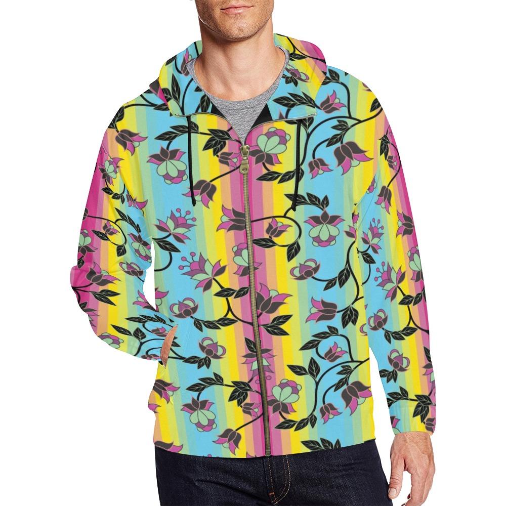Powwow Carnival All Over Print Full Zip Hoodie for Men (Model H14) All Over Print Full Zip Hoodie for Men (H14) e-joyer