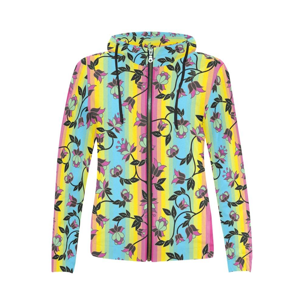 Powwow Carnival All Over Print Full Zip Hoodie for Women (Model H14) All Over Print Full Zip Hoodie for Women (H14) e-joyer