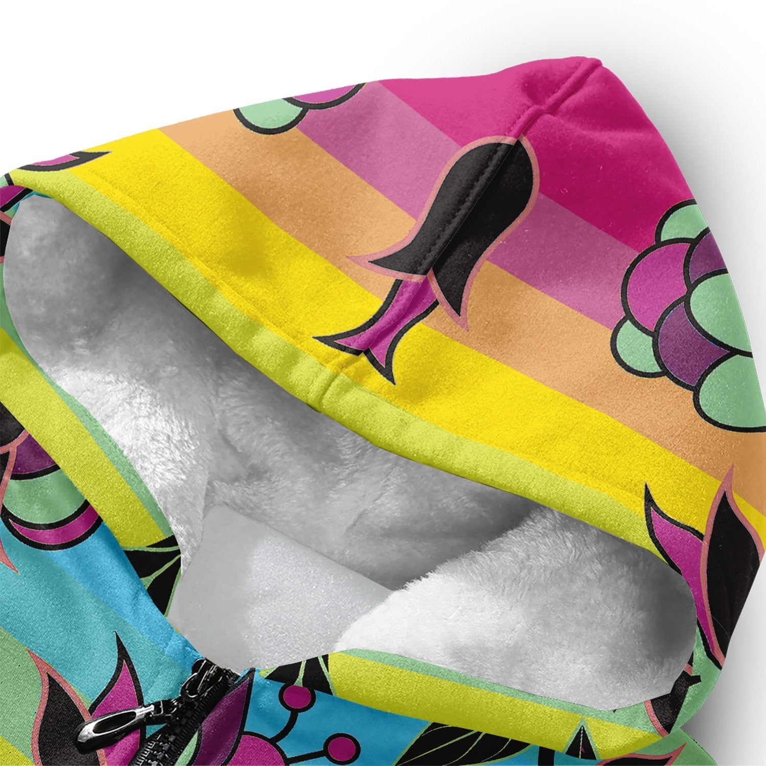 Powwow Carnival Sherpa Hoodie hoodie Herman