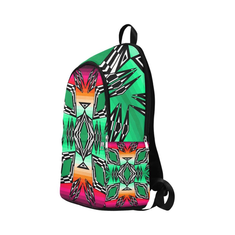 Prairie Fire Deep Lake Fabric Adult Backpack (Model 1659) Casual Backpack for Adult (1659) e-joyer