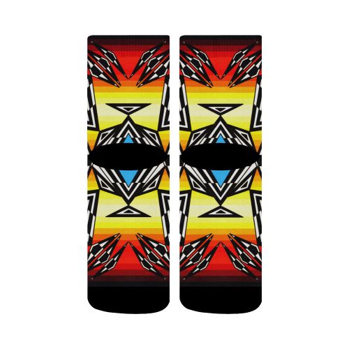 Prairie Fire Medicine Wheel Crew Socks Crew Socks e-joyer