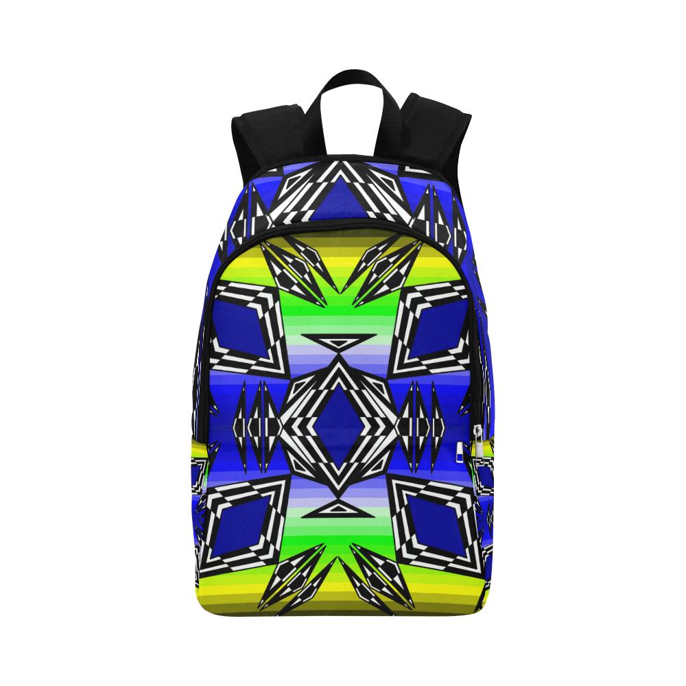 Prairie Fire Spring Fabric Adult Backpack (Model 1659) Casual Backpack for Adult (1659) e-joyer