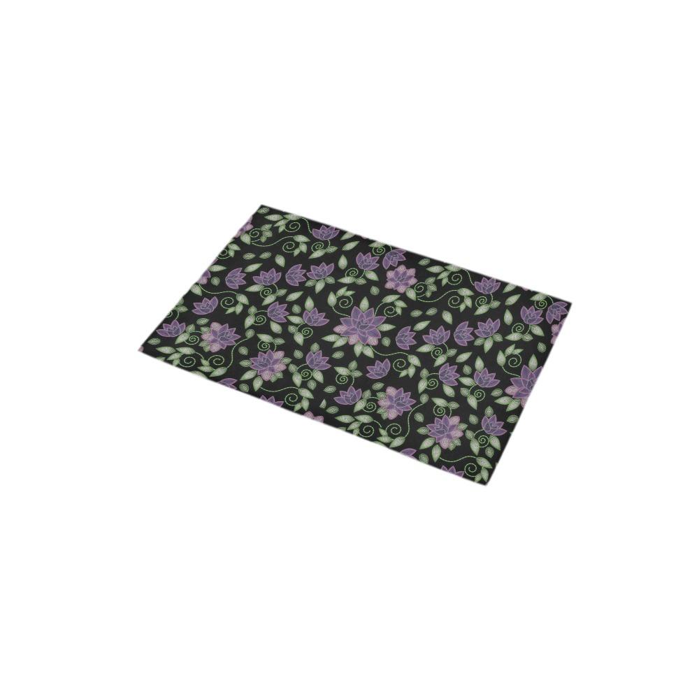 Purple Beaded Rose Bath Rug 16''x 28'' Bath Rug 16''x 28'' e-joyer