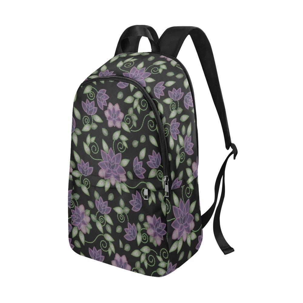 Purple Beaded Rose Fabric Backpack for Adult (Model 1659) Casual Backpack for Adult (1659) e-joyer