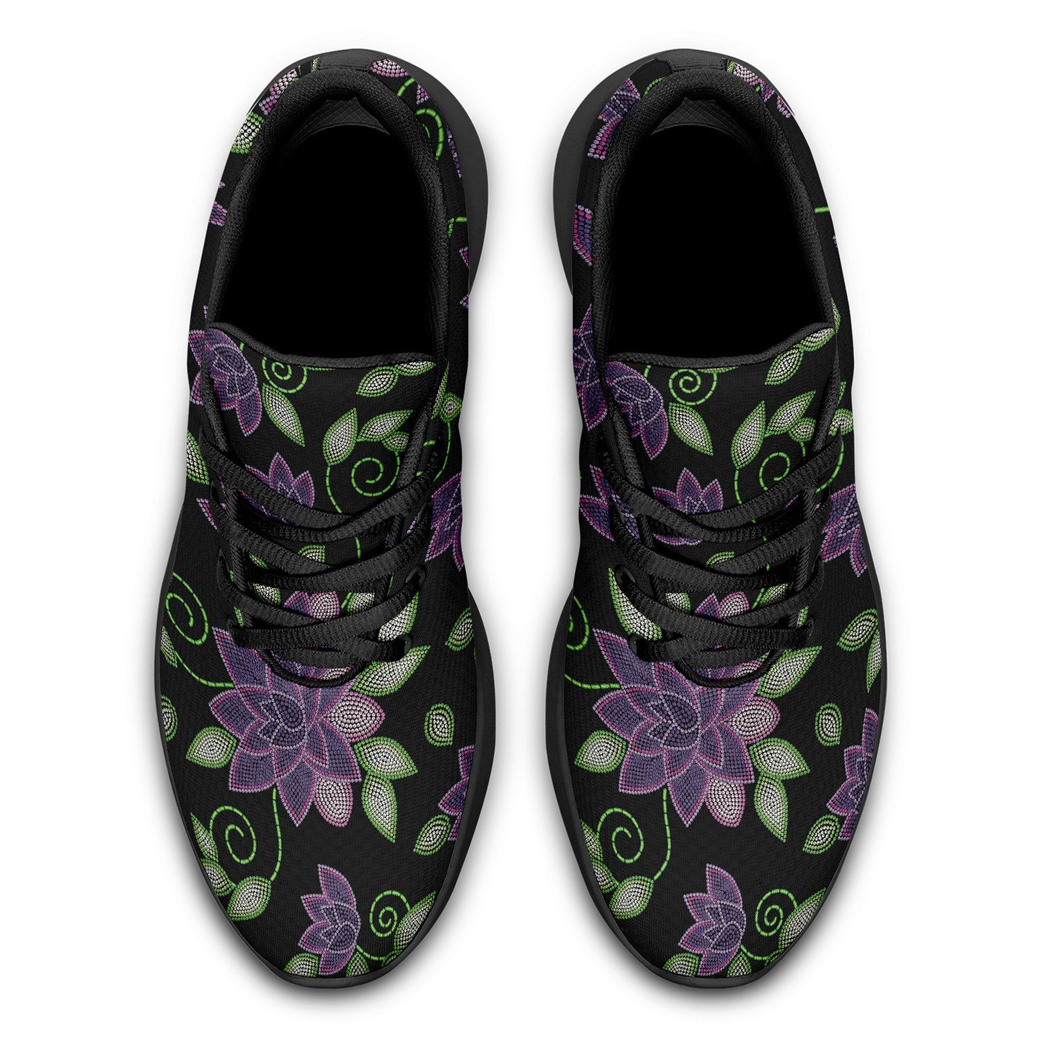 Purple Beaded Rose Ikkaayi Sport Sneakers ikkaayi Herman