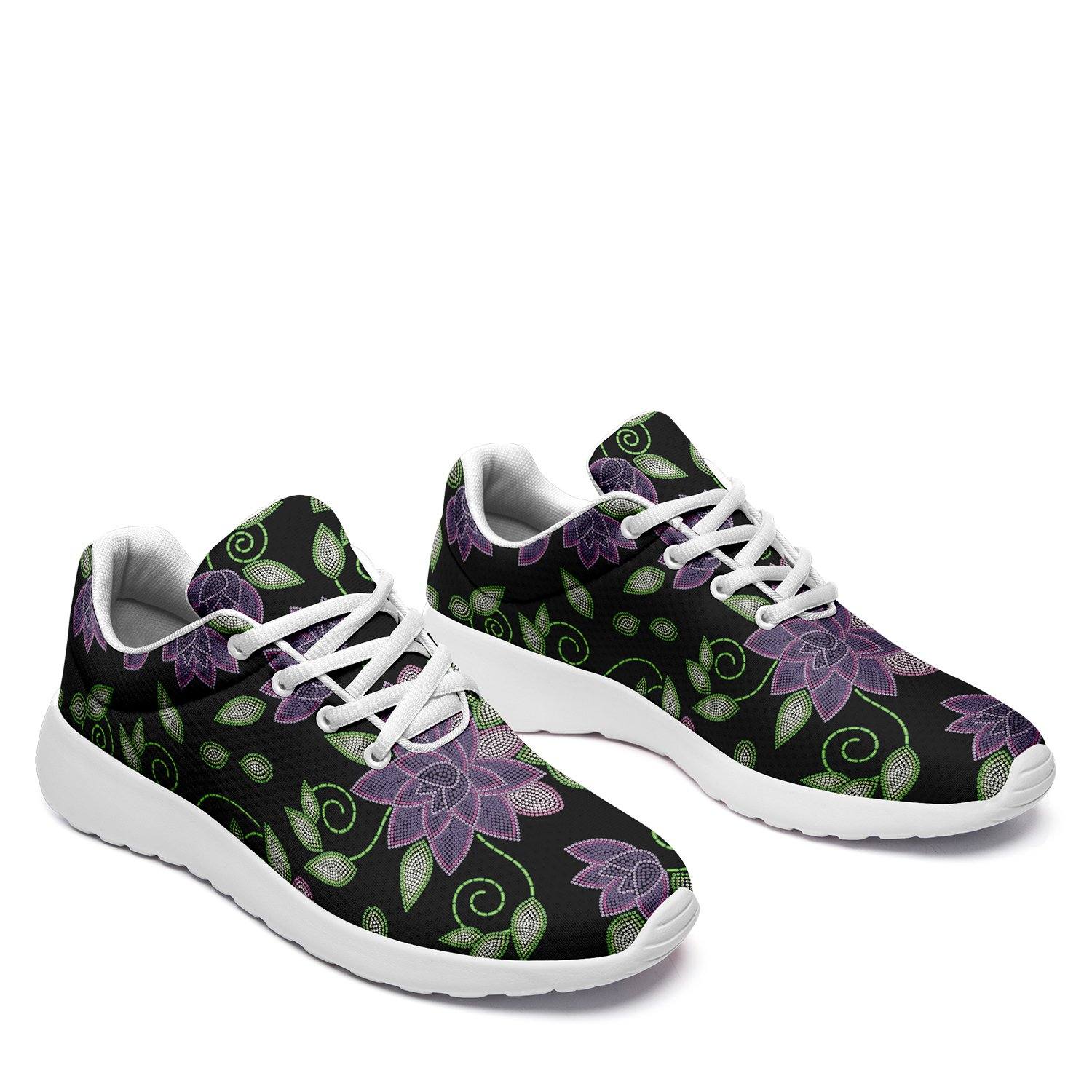 Purple Beaded Rose Ikkaayi Sport Sneakers ikkaayi Herman
